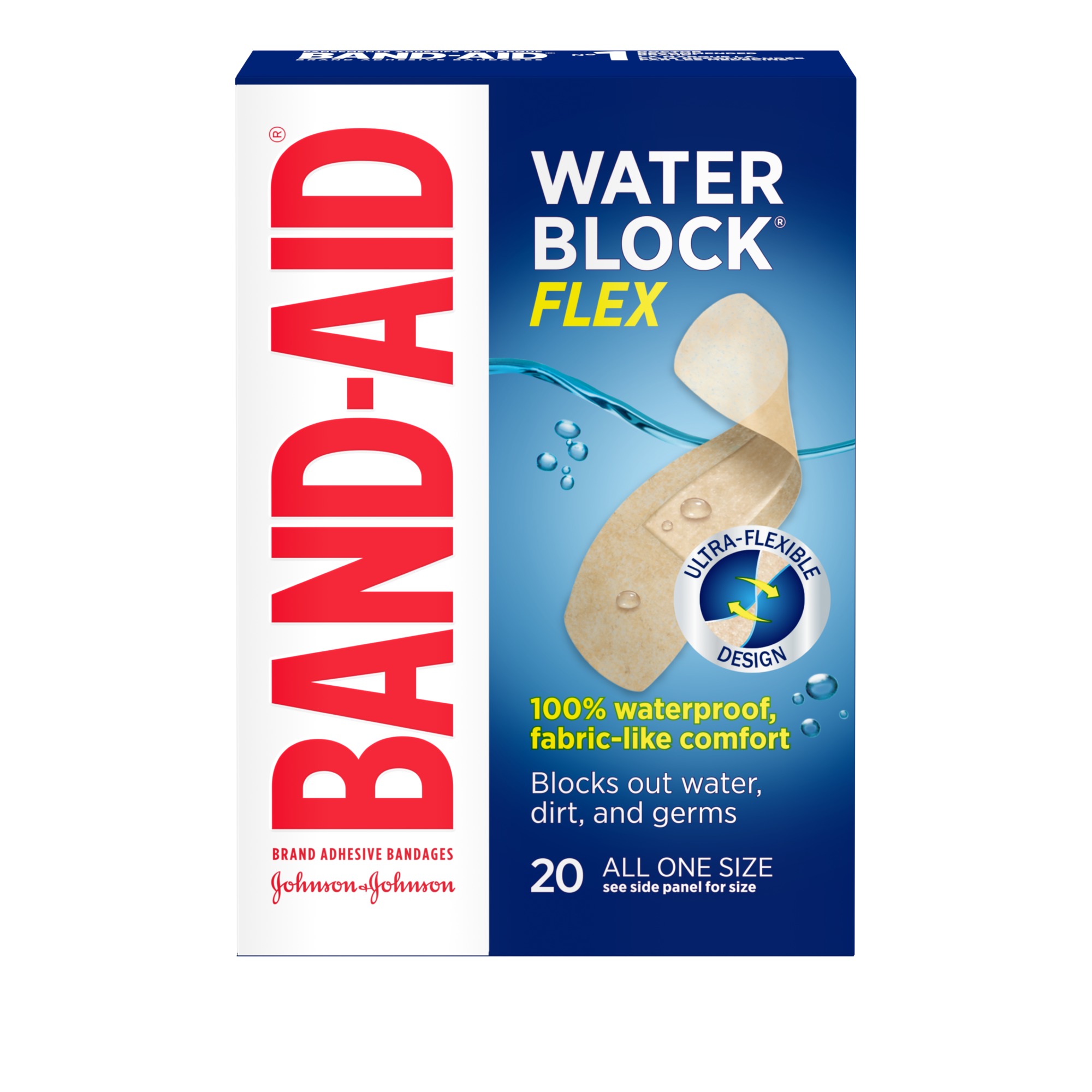 Band-Aid Brand Water Block Flex Adhesive Bandages - Self Adhesive