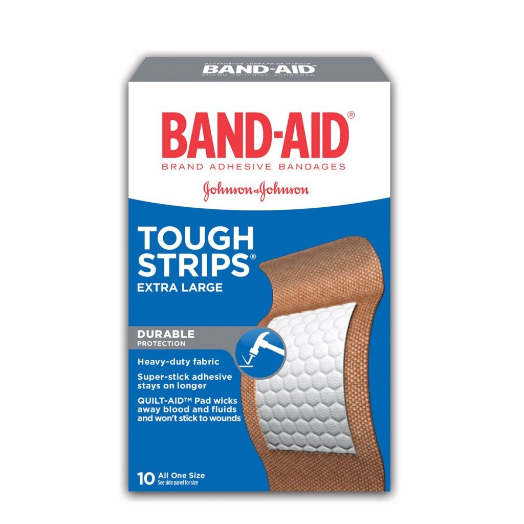 Band Aid® Brand Tough Strips Extra Large Bandages